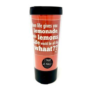 Hallmark Modern Family Talking Travel Coffee Cup Tumbler Life & Lemons